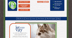 Desktop Screenshot of jetcityanimalclinic.com